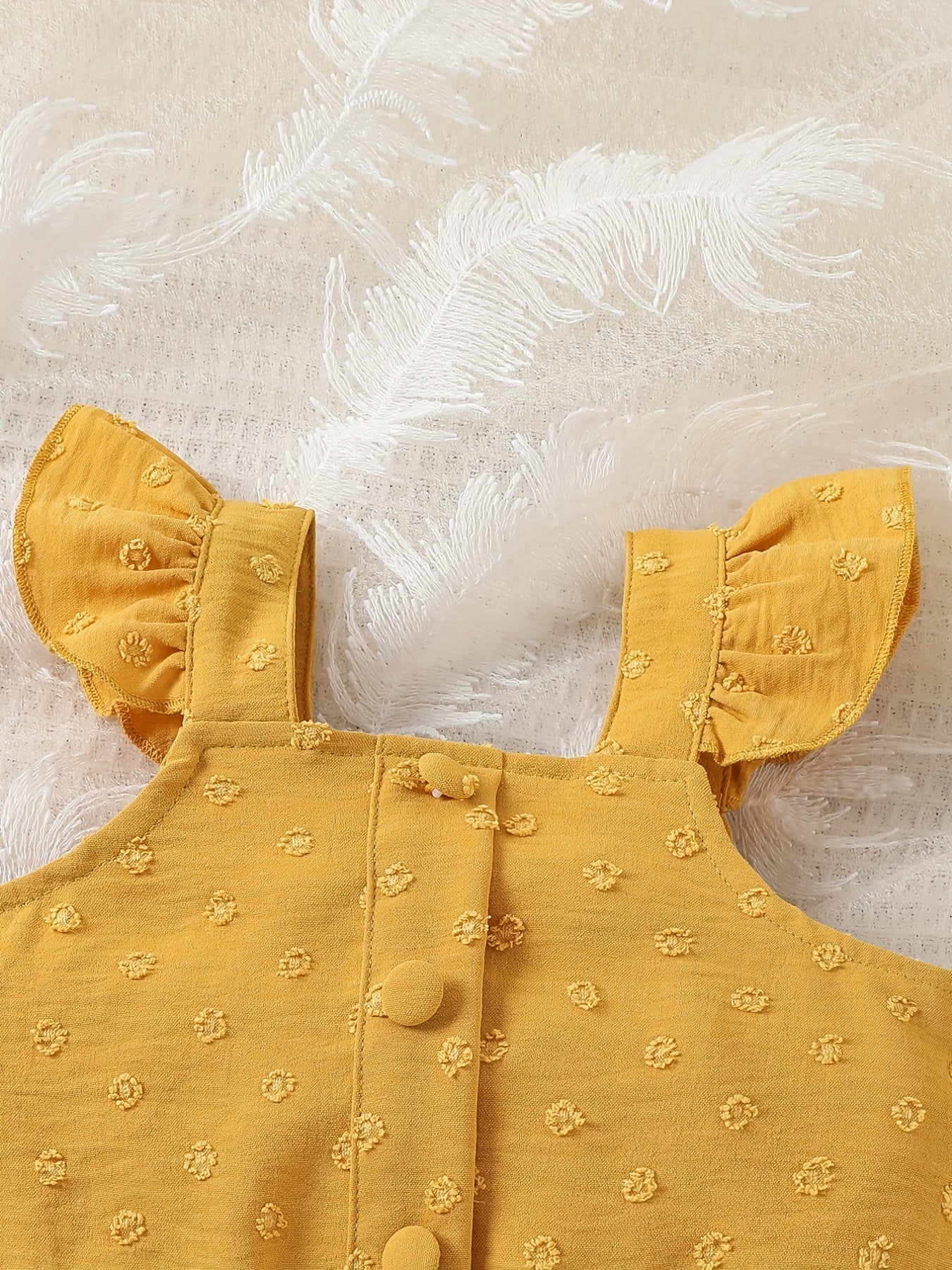 2pcs Baby Girls Fly Sleeve Camisole Top & Shorts Set Clothes