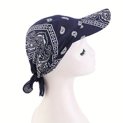 Paisley Print Head Scarf Hat Bandana Cap Vintage Turban Outdoor Sun Hat