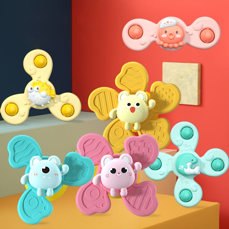 Adorable Baby Bathing Sucker Spinning Swimming Toy