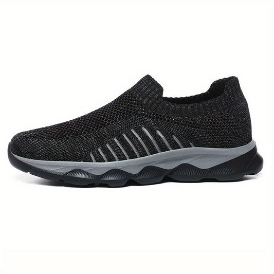 Men's Lace-up Slip-on Sneakers, Lightweight & Breathable