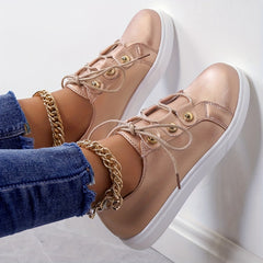Round Toe Lace Up Platform Shoes Women's Footwear