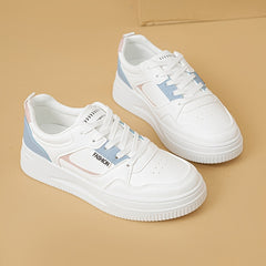 Women's Skate Shoes Low Lace-up Flats Non-slip Casual Walking Shoes