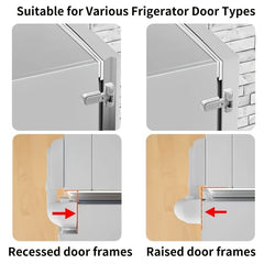 2pcs Fridge Lock For Kids And Toddlers Child Proof Refrigerator Lock