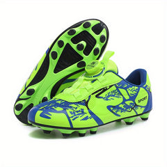 Youth AG Football Cleat Rotating Buckle Non Slip Soccer Shoes