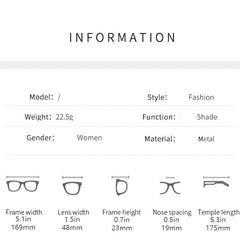 Metal Vintage Anti Semi Rimless Light Sunglasses