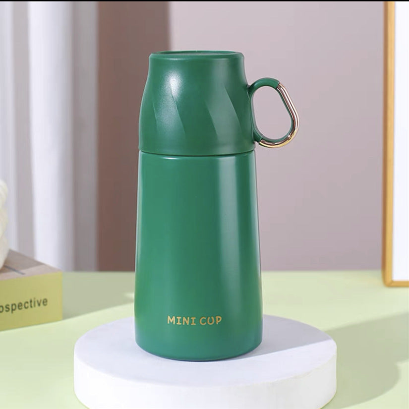 Mini Thermal Mug Stainless Steel Vacuum Insulated Bottle with Cup