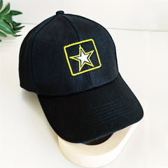 Pentagram Embroidery Baseball Cap Unisex Casual Dad Hats