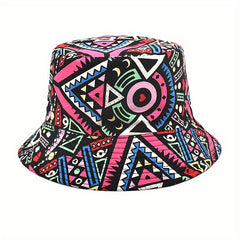 Geometric Abstract Print Fisherman Hat Men's Spring And Summer