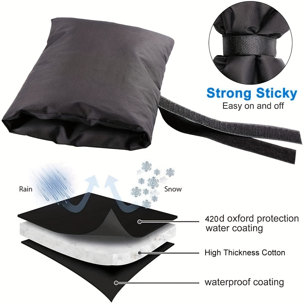3pcs Outdoor Faucet Covers Winter Garden Socks Freeze Prot