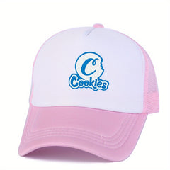 Cookies Print Baseball Hat Street Dance Hip Hop Peaked Cap Mesh Cap