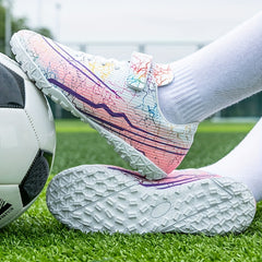 Adult Turf Football Boots Hook Loop Anti-slip TF Soccer Cleats