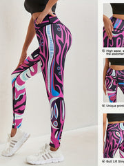 Printed Butt Lifting Yoga Workout Tight Pants Leggings