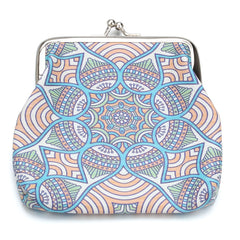 Ethnic Style Coin Purse Geometric Pattern Small Wallet Girl s Bank Card Bag