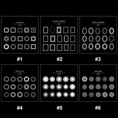 30pcs Retro Hollow Lace Stickers Pack DIY Craft Decoration