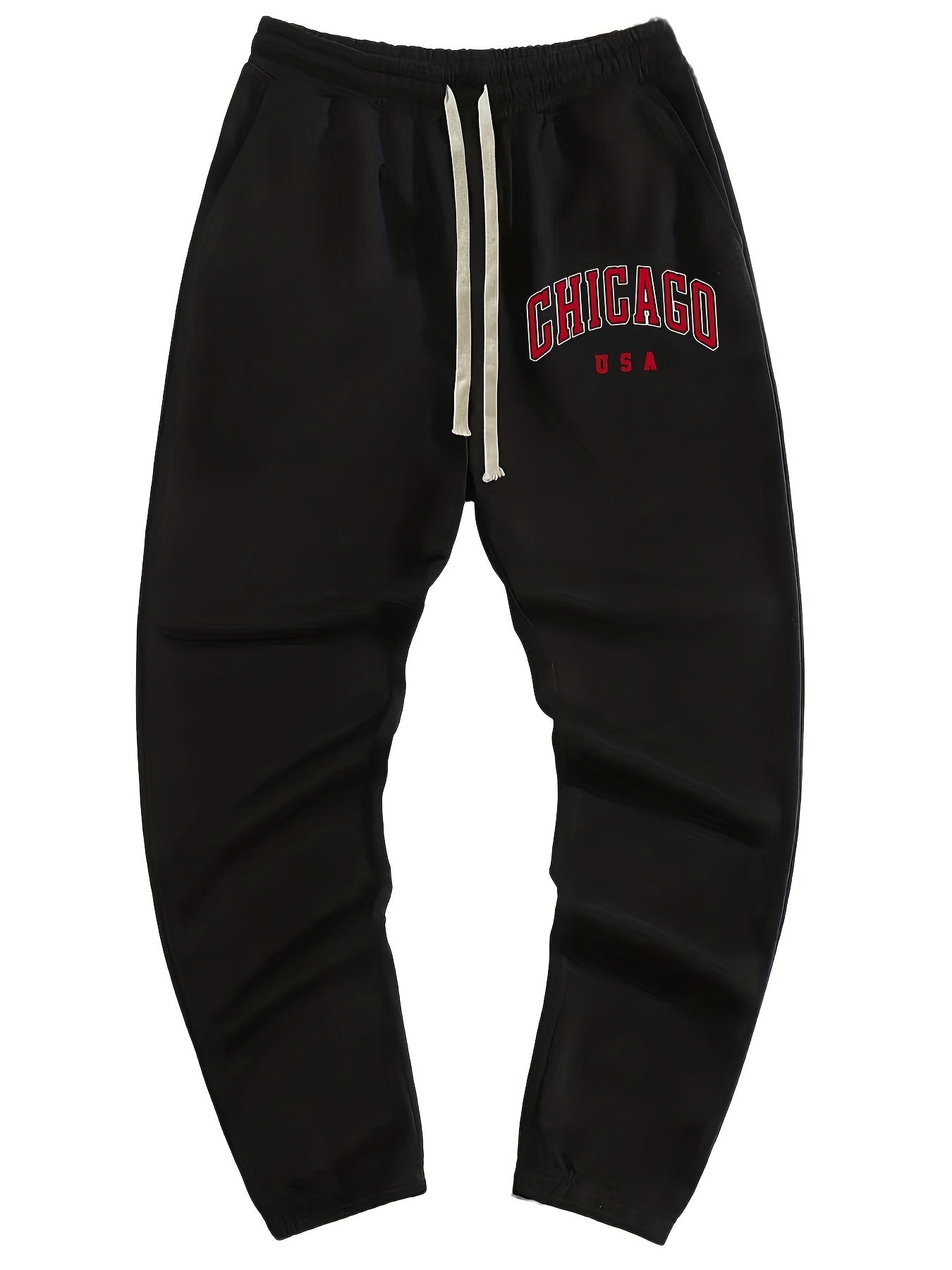 Chicago Men's Drawstring Sweatpants with Pockets