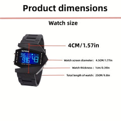 Kids Glow Aircraft Electronic Watch Gift