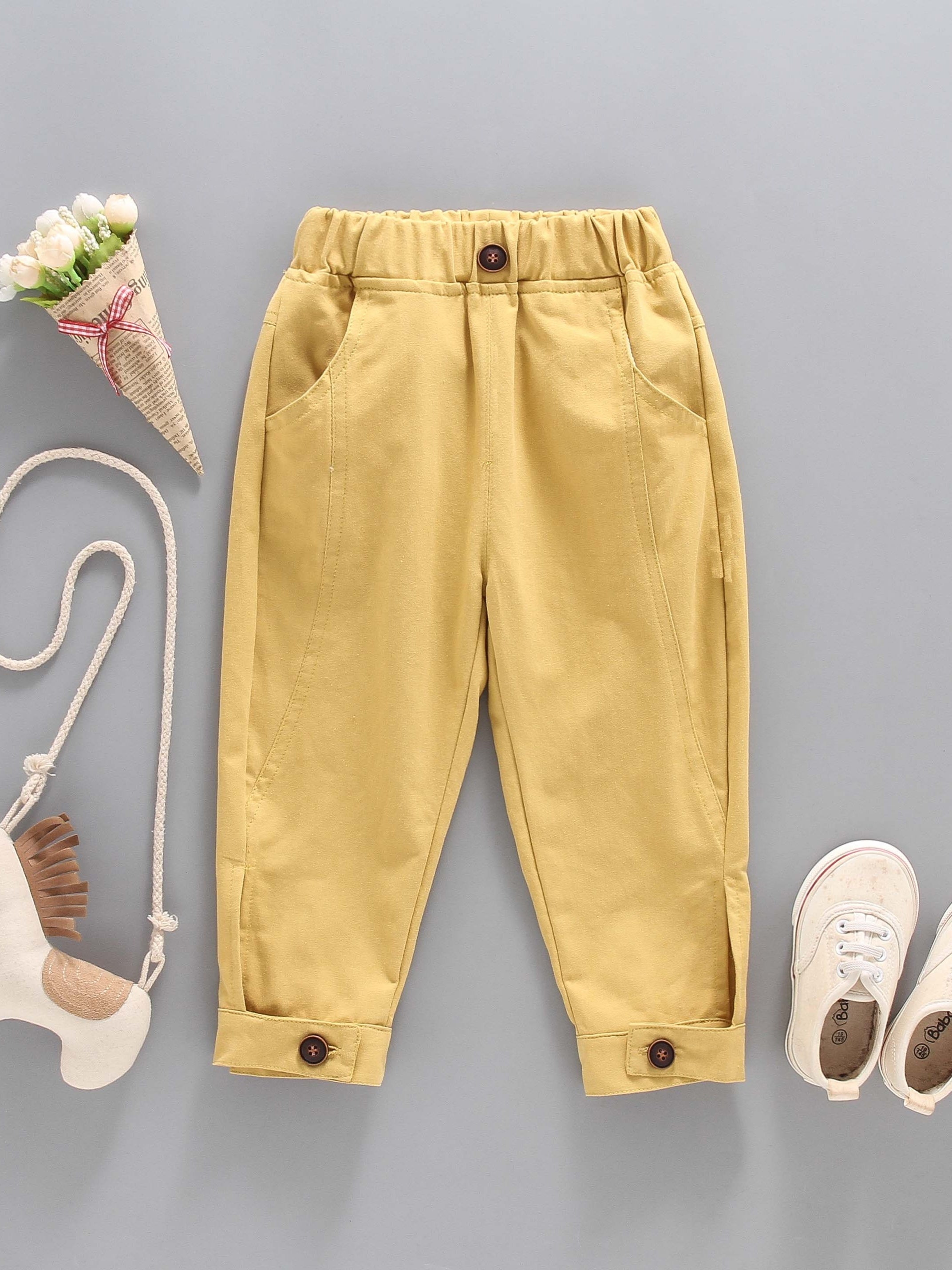 Boys Casual Pants with Pockets Spring/Autumn Kids Clothes