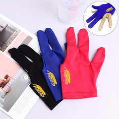 Billiard Glove Left Hand Three Fingers Snooker Gloves Billiard Accessories