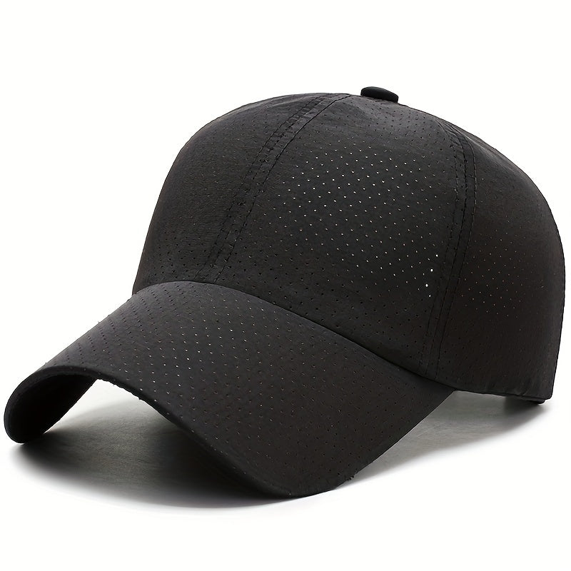 Men's Quick Drying Mesh Baseball Cap Breathable Punch Sunshade Cap