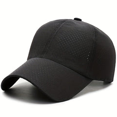 Men's Quick Drying Mesh Baseball Cap Breathable Punch Sunshade Cap