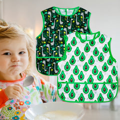 Mumsbest Baby Bib Waterproof Feeding Smock with Food Catcher 6-24 Months