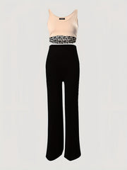 2-Piece Skinny Crop Tank & Wide Leg Pants Set