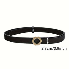 Flower Shaped Buckle Belt Girls Boys Pants Jeans Decorative Accessory