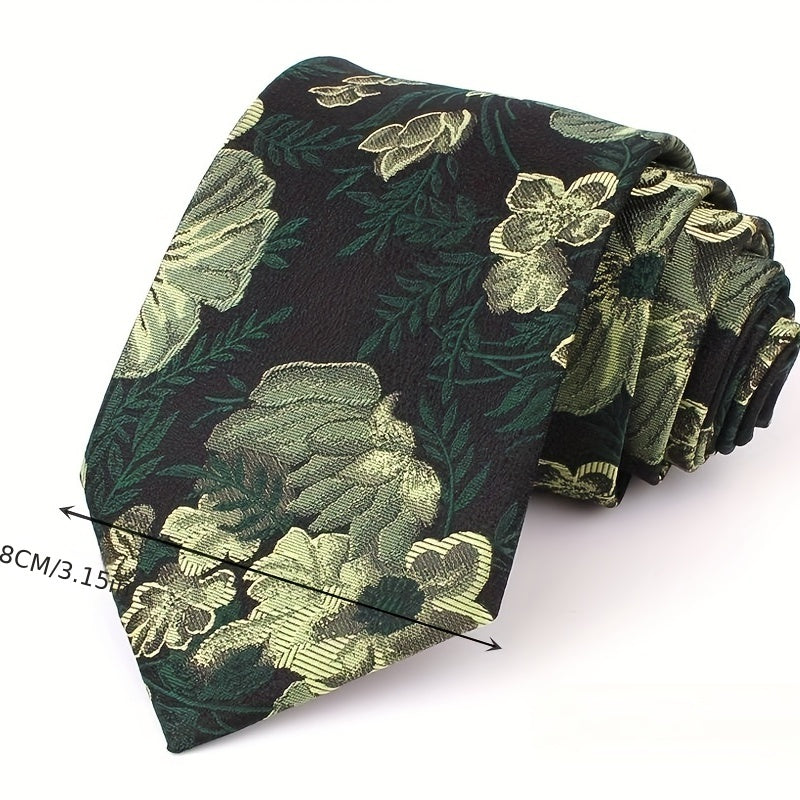 Men's Printed Fabric Tie Pocket Towel Set