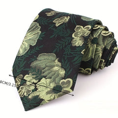 Men's Printed Fabric Tie Pocket Towel Set