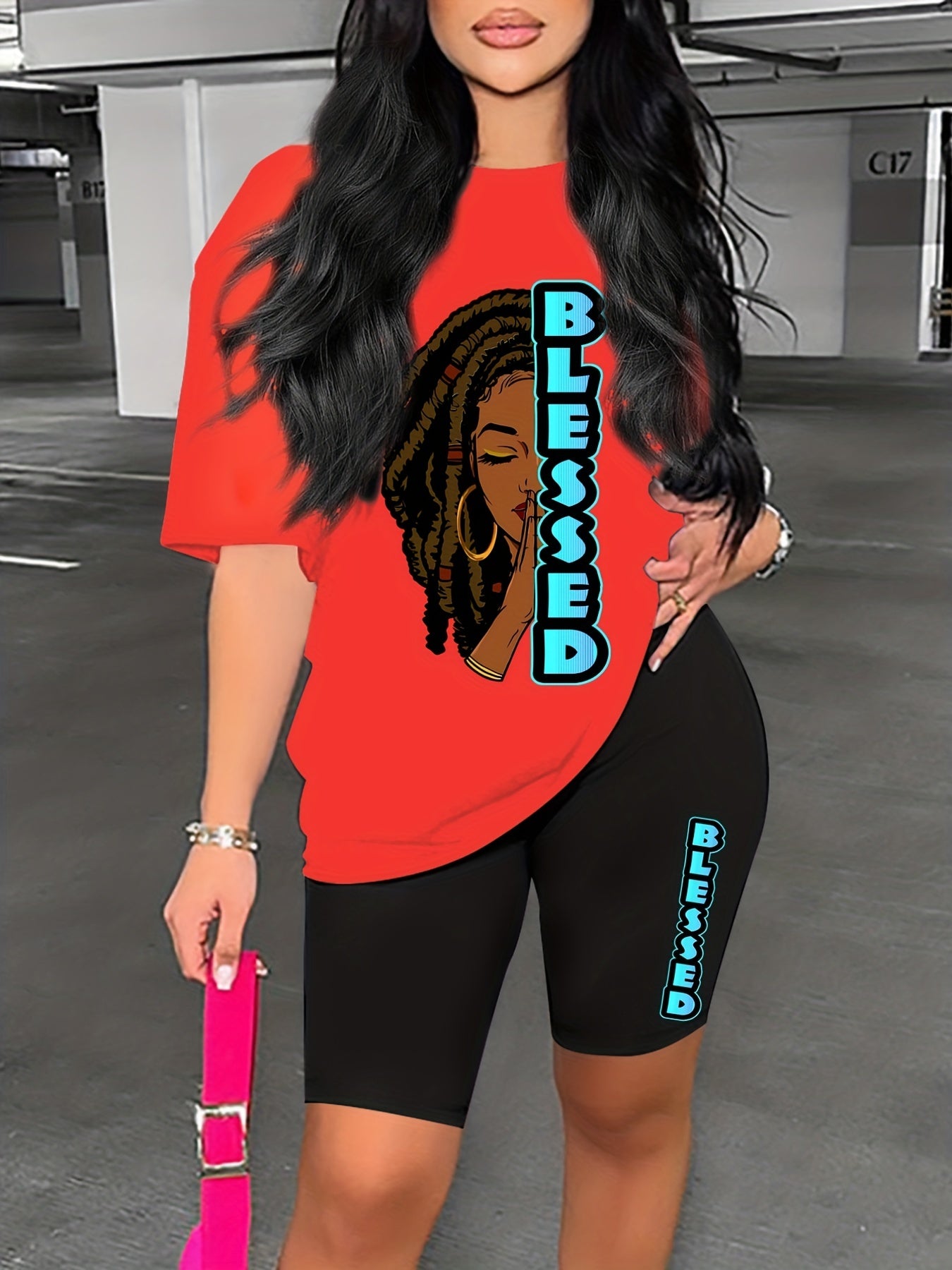 Colorblock Lounge Set & Cozy Shorts Women's Loungewear