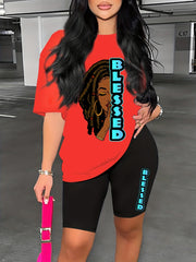 Colorblock Lounge Set & Cozy Shorts Women's Loungewear