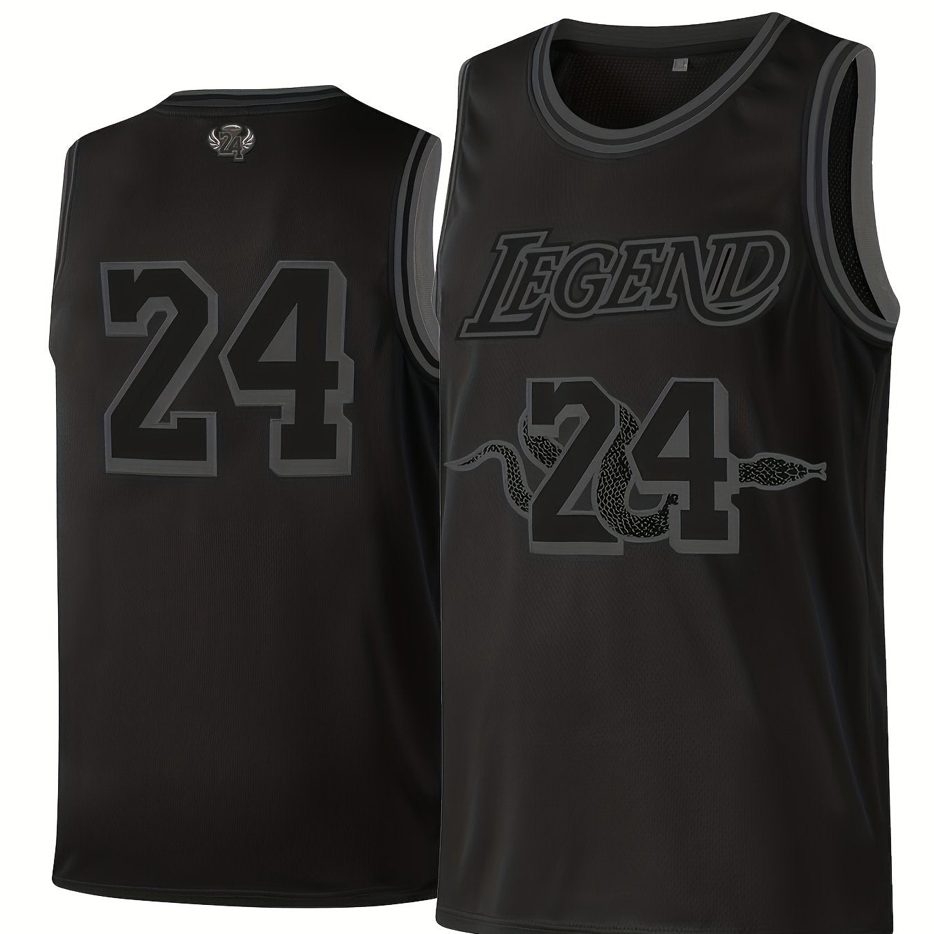 Youth Basketball Jersey 24 Boys Kids Casual Breathable Sports Top