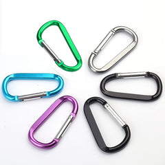 6pcs D Carabiner Snap Hook Small Keyring Camping Hiking Accessories