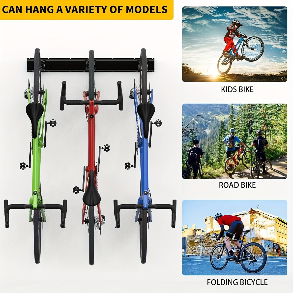 Bike Storage Hook Rack Wall Bike Rack Garage Heavy Duty Bike Hangers