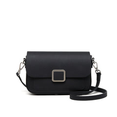 Vintage Leather Crossbody Bag with Adjustable Strap