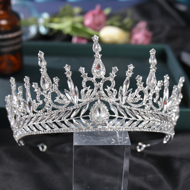 Baroque Rhinestone Crown Hairband Headband Wedding Party Favor