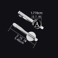 Men's Letter Alloy Tie Clip Set