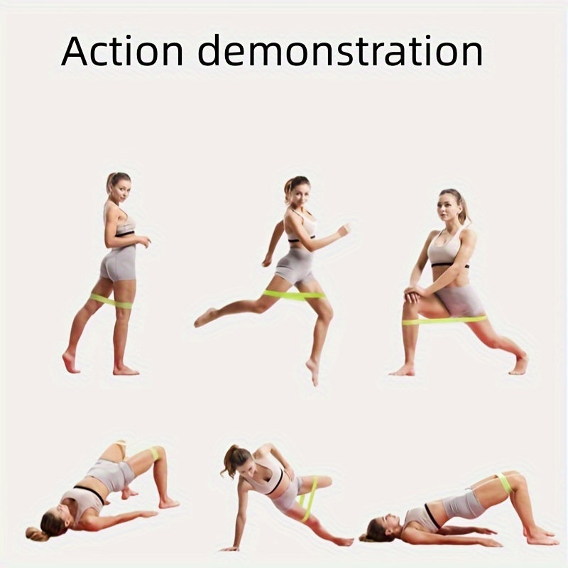 5pcs Yoga Elastic Resistance Belt for Strength Training Squat Hip Lifting