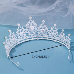 Baroque Rhinestone Crown Hairband Bridal Wedding Party Favor Decorations