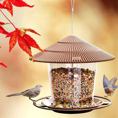 Squirrel-Proof Hanging Wild Bird Feeder for Outdoor Garden Decor
