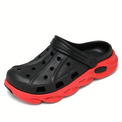 Men's Color Block Breathable Clogs Comfy Slipper