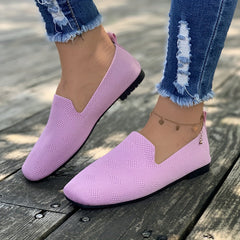 Women's Braided Loafers Slip On Flat Shoes Casual Breathable Shoes