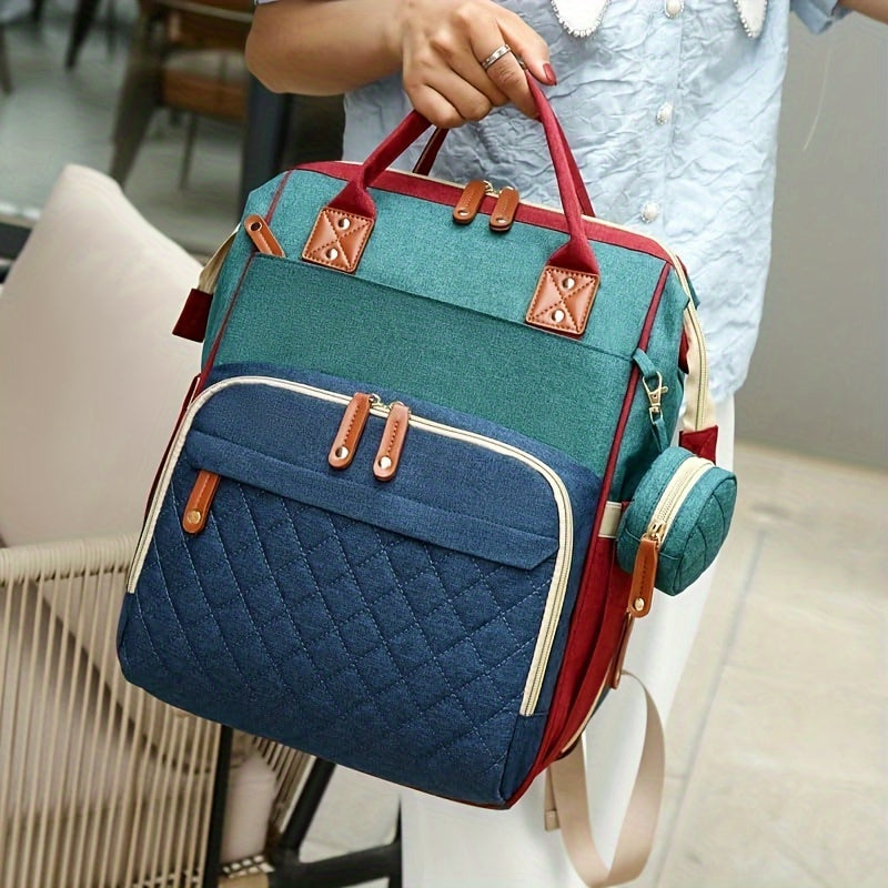Large Capacity Women's Diaper Bag Backpack with Insulated Pocket