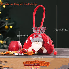 Christmas Small Gift Bag Tote Bag Candy Peace Fruit Bag