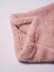 Solid Fleece Lined Warm Fluffy Home Wear Pants