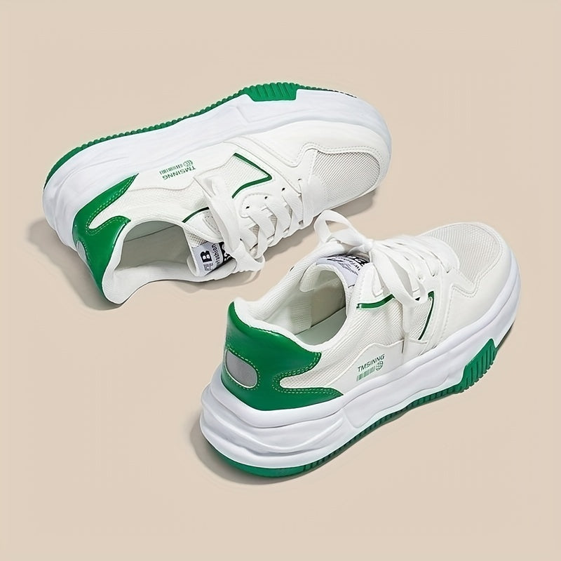Women's Breathable Mesh Platform Sneakers Casual Slip On Shoes
