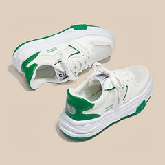 Women's Breathable Mesh Platform Sneakers Casual Slip On Shoes