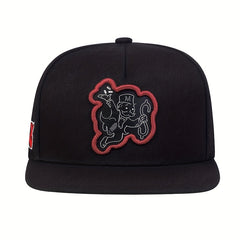 Men's High Flat Brim Baseball Cap Snapback Cap