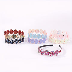 Heart Shape Mixed Headband Plastic Bundle Hairband for Baby Girls