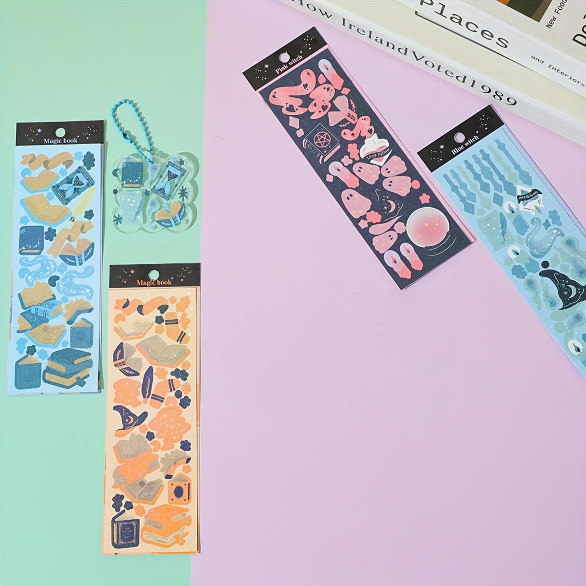 4pcs Guka Pet Sticker Set Dark Waterproof Small Size